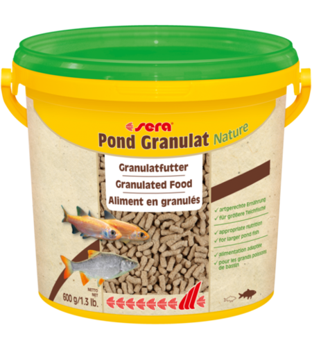 סרה פונד גרנולט נייצ'ר  3.8 ליטר  - Sera Pond Granulat Nature 3.8 L