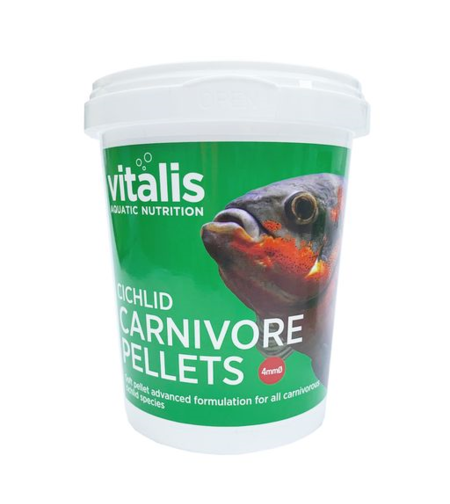 מזון לדגים טורפים ויטליס ציקליד קרניבור פלטס 4 מ