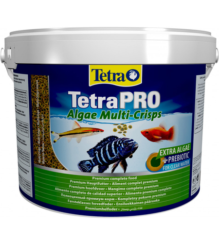 טטרה פרו אלגה וגטבל צמחי 10 ליטר - Tetra PRO Algae Multi Crisps 10L