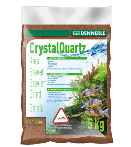 חצץ קריסטל קוורץ חום בהיר דנרלי 1-2 מ