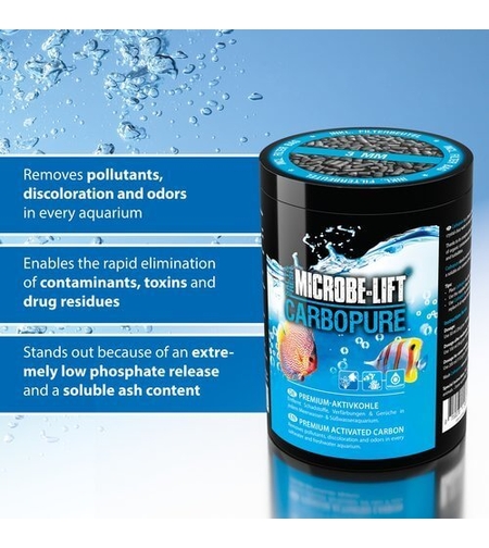 מיקרובליפט פחם קרבופיור לריף ומרינה  486 גרם  - MICROBE LIFT CARBOPURE 486 G