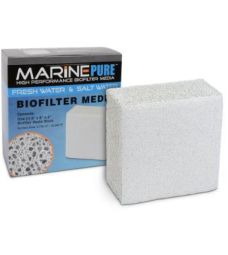 בלוק מדיה לבקטריות מארין פיור בלוק להסרת אמוניה, ניטריט וניטראט 1.9 ליטר - MARINE PURE Block Filter Media