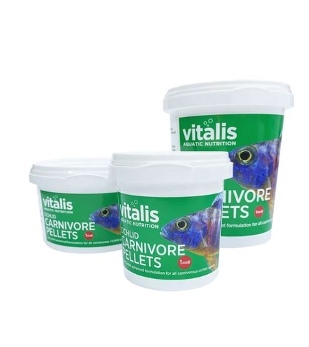 מזון ציקליד קרניבור פלטס 260 גרם ויטליס Vitalis Cichlid carnivore pellets