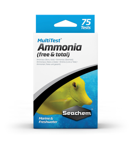 ערכת בדיקה אמוניה NH3 NH4+ סיכם - Seachem Ammonia NH3 and NH4+ Test Kit