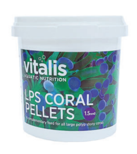 מזון לאלמוגים קשים ל.פ.ס LPS פלטס 50 גרם ויטליס Vitalis LPS Coral Pellets