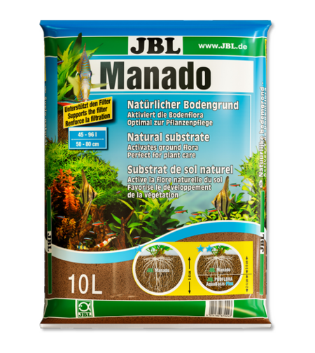 מצע JBL מנאדו לצמחיה ומים מתוקים 10 ליטר -  JBL Manado Subtract for Plants Aquarium 10L