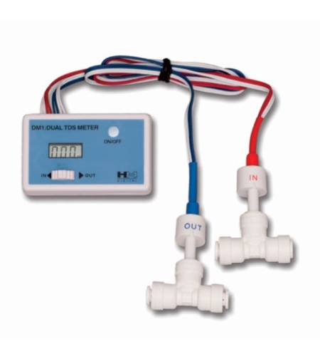 מד TDS דיגיטלי 2 נקודות בדיקה - Digital 2 Inline TDS Meter