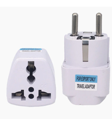 מתאם לשקע חשמל משקע ישראלי לשקע גרמני (אירופאי) - Electric Adapter Israeli to German Power Socket