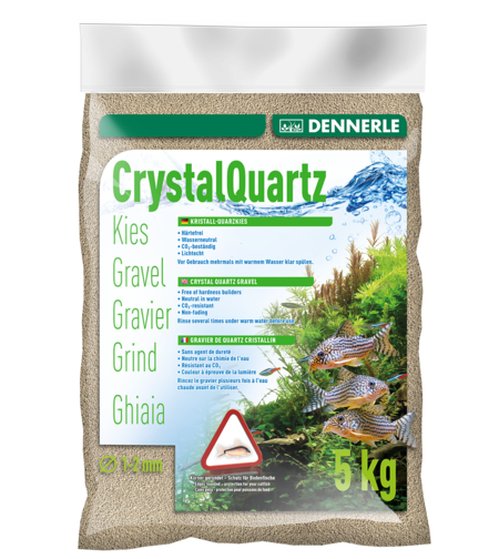 חצץ קריסטל קוורץ לבן טבעי דנרלי 1-2 מ