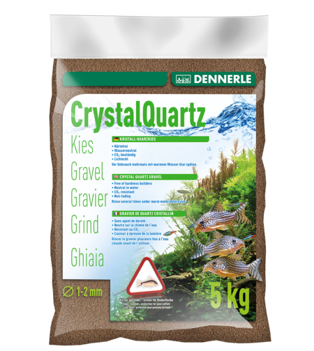 חצץ קריסטל קוורץ חום כהה דנרלי 1-2 מ