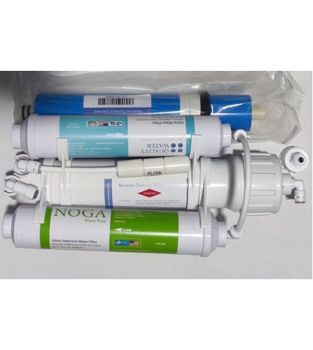 מערכת אוסמוזה הפוכה קומפקטית 3 שלבים כולל ממברנה - Noga Reverse Osmosis 3 stage System