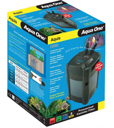 פילטר חיצוני אקווה וואן 1200 (עד 250 ליטר) - Aqua One 1200 external Canister filter
