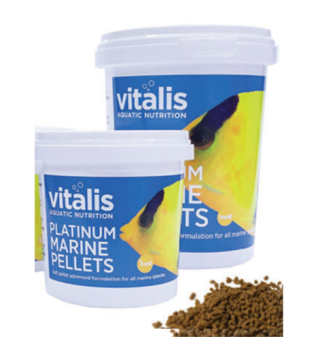 מזון פלטינום מרין פלטס גרגרים 260 גרם ויטליס Vitalis Platinum Marine pellets