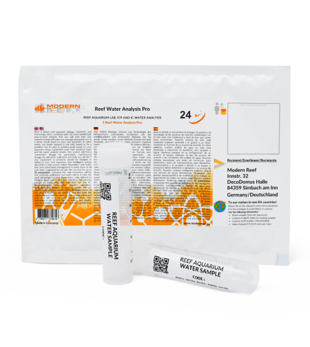בדיקות מעבדה ICP מודרן ריף - Modern Reef ICP Lab Test
