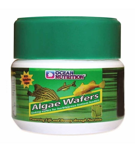 מזון לדגים טבליות אלגי וופרס אושן נוטרישן 75 גרם - Ocean Nutrition Algae Wafers 75g