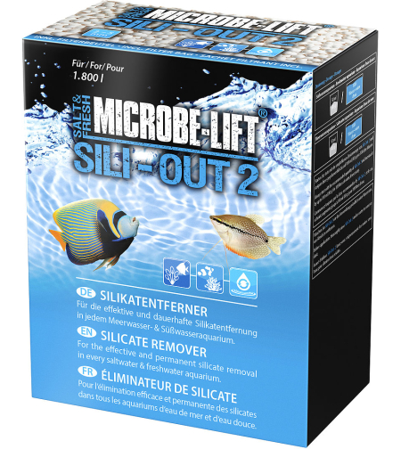סופח סיליקטים ופוספט סילי האוט 2 מיקרוב ליפט ריף סייף על בסיס אלומניום  - MICROBE LIFT Sili Out 2