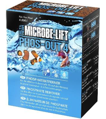 סופח פוספט פוס האוט 4 מיקרוב ליפט ריף סייף על בסיס ברזל - MICROBE LIFT PHOS OUT 4