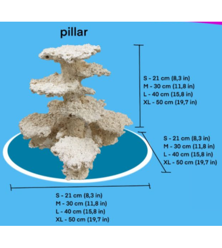 מסלעה קרמית אקווה קרמיק פילר - Aqua Ceramic Aquascape Pillar