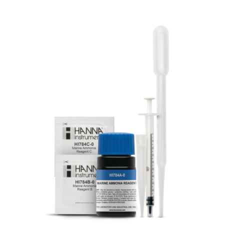 ריאגנטים להאנה צ'קר אמוניה NH3/NH4 מכשיר בדיקה דיגיטלי לאמוניה - Hanna Reagents for Checker Ammonia NH3/NH4 HI784 Digital Water Tester
