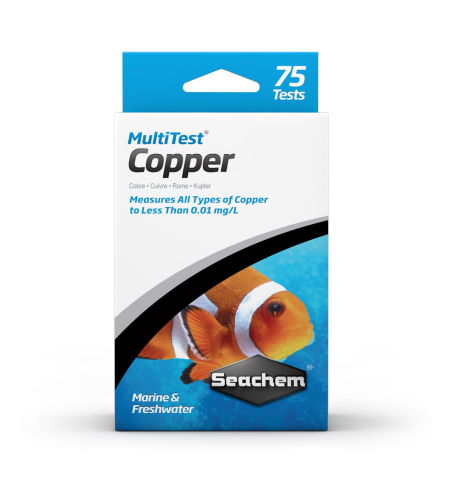 ערכת בדיקה קופר Cu סיכם - Seachem Copper Test Kit for Cupramine