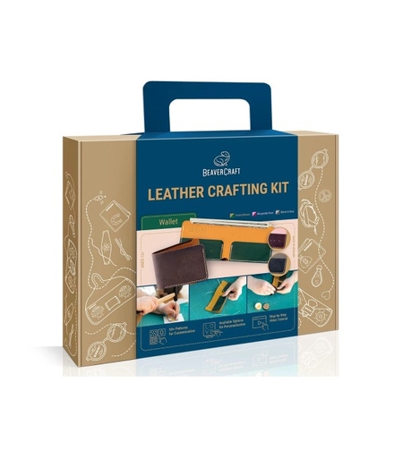 ערכת יצירה בעור, ארנק - BEAVERCRAFT DIY WALLET