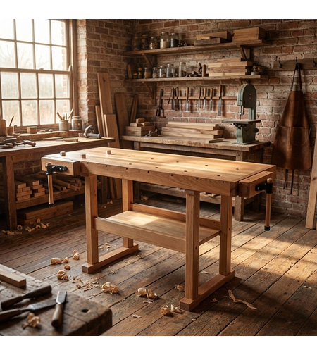 שולחן נגרים מקצועי כבד, בוק גרמני.- BURT 1915