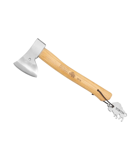 גרזן גילוף 500 גרם, מושחז, כולל נדן עור, BISON CARVING HATCHET