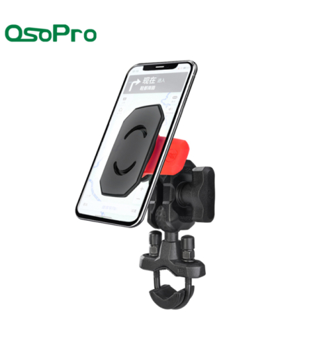 תושבת לנייד מסוג Click&Lock לכידון אופנוע – OsoPro ,תפס כידון U