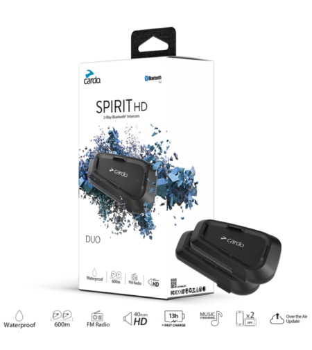 דיבורית בלוטוס לקסדה זוגית Cardo SPIRIT HD DUO