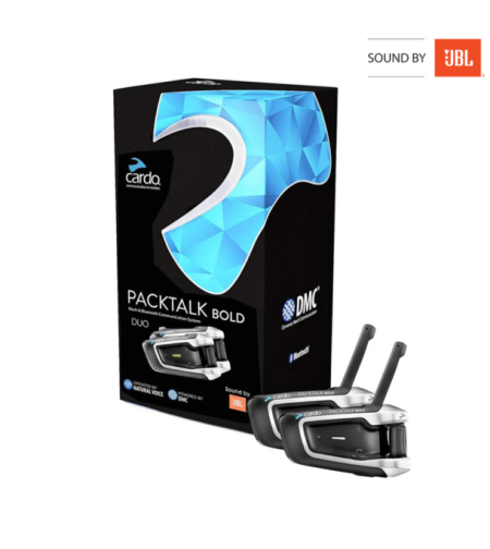 דיבורית בלוטוס לקסדה זוגית Cardo PACKTALK Bold DUO JBL