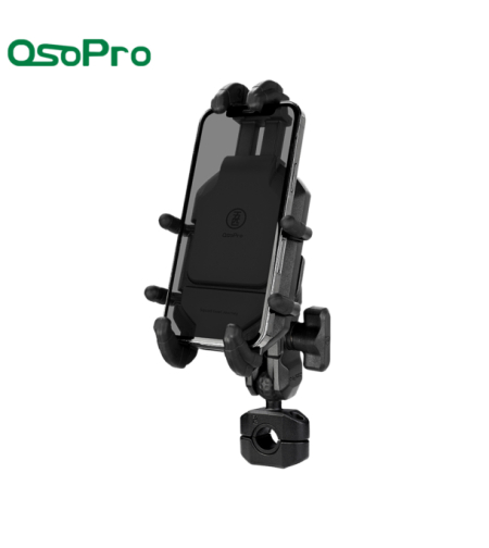 תושבת לנייד מסוג Octopus לכידון אופנוע – OsoPro - תפס כידון O