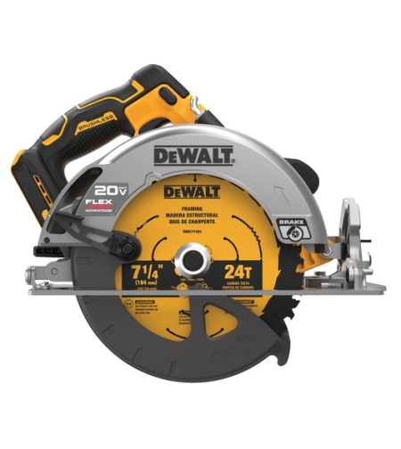 מסור עגול נטען בראשלס ¼7 דיוולט 18/20/54V דגם DeWalt FLEXVOLT Advantage DCS573 (גוף בלבד)