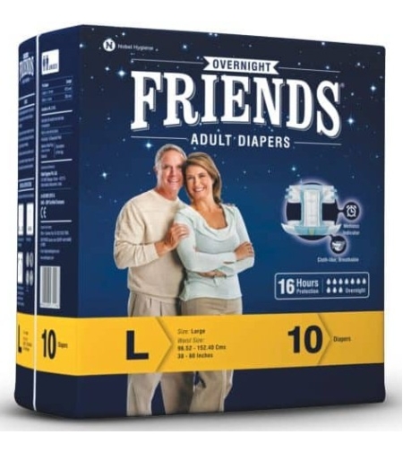 חיתול FRIENDS מידה L כמות 10 יחידות