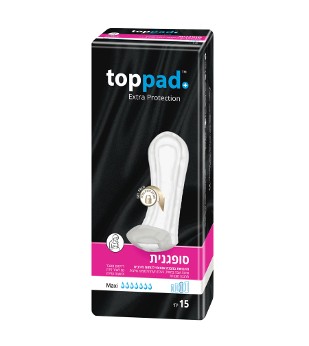TOPPAD סופגנית מקסי   15 יחידות