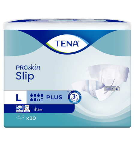 TENA - חיתול סליפ פלוס מידה L כמות 30 יחידות
