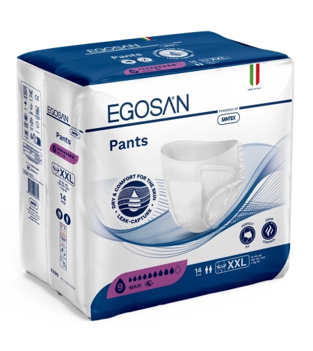 תחתוני EGOSAN  מקסי  מידה XXL כמות 14 יחידות