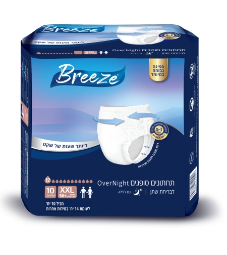 תחתון BREEZE overnigth  - XXL  כמות 10 יחידות