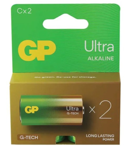 2 סוללות C לא נטענות של חברת GP