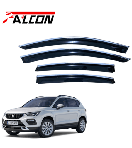 מגני רוח הדבקה falcon כולל פס ניקל מקורי לסיאט אטקה 2016+