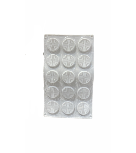 תבנית סיליקון - ספירלה 15 שקעים