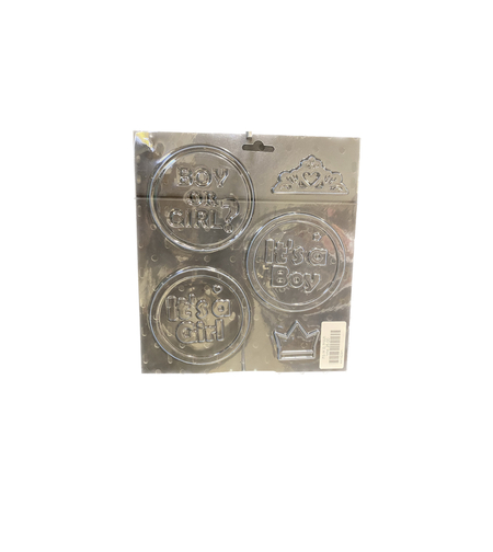 תבנית פלסטיק - BOY OR GIRL