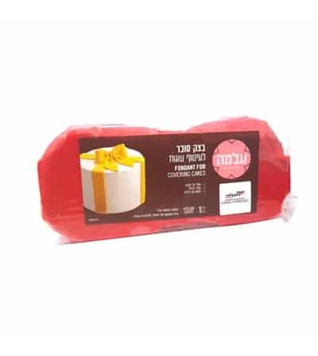 בצק סוכר אדום - 1 ק