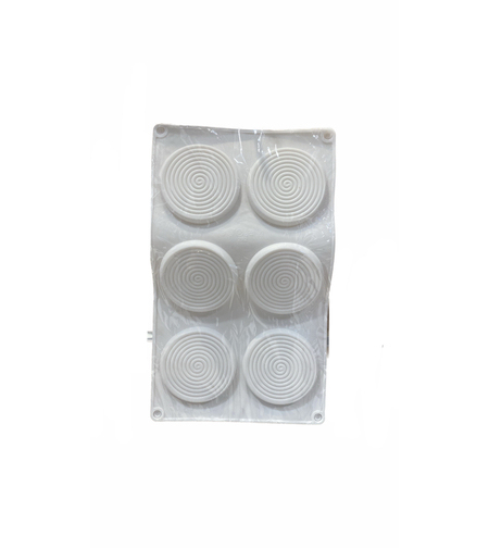 תבנית סיליקון - ספירלה 6 שקעים