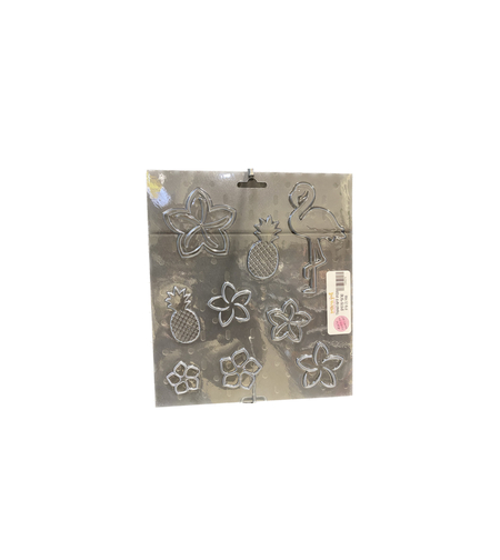 תבנית פלסטיק - טרופי פרחים