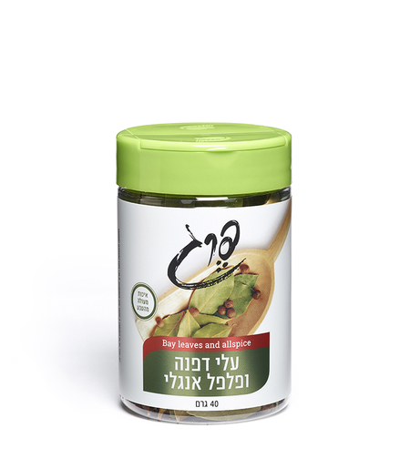 עלי דפנה ופלפל אנגלי