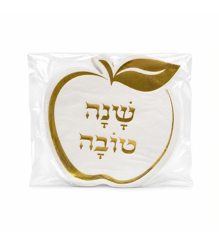 מפיות נייר בצורת תפוח  | שנה טובה זהב
