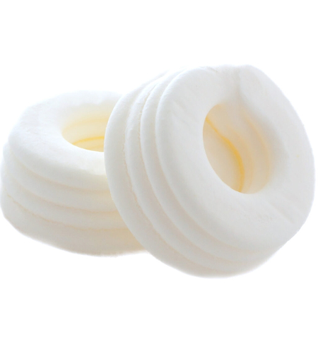 פבלובה עגולה בצבע לבן - 15 יח'