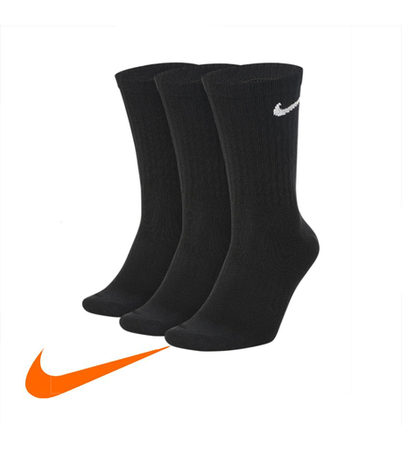 שלישיית גרבי NIKE ארוך שחור