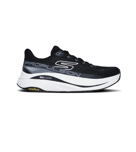 SKECHERS GOrun Max Cushioning - Propulsion סקצ'רס גברים שחור לבן