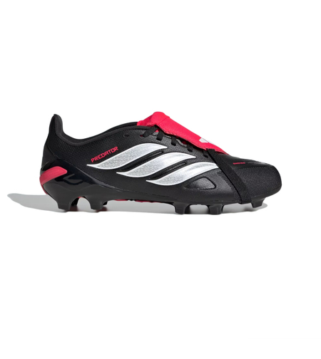 ADIDAS Predator League Fold-Over Tongue אדידס כדורגל ילדים שחור לבן אדום